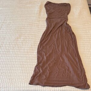 Chocolate Strapless Dress